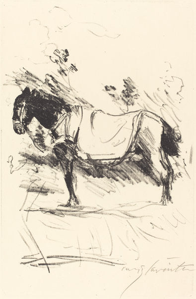 Riding-Horse (Reitpferd) by Lovis Corinth (German, 1858 - 1925), 16X12"(A3)Poster Print