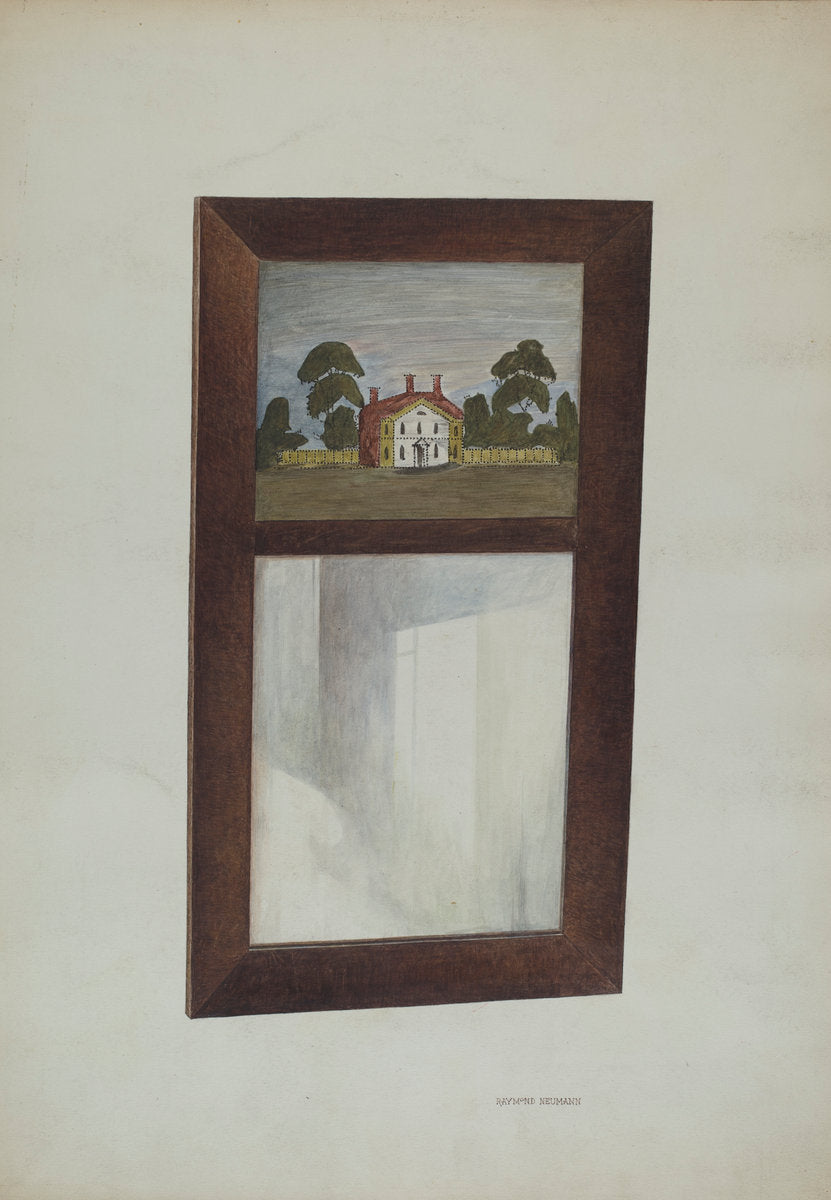 Mirror by Raymond Neumann (American, active c. 1935), 16X12"(A3)Poster Print