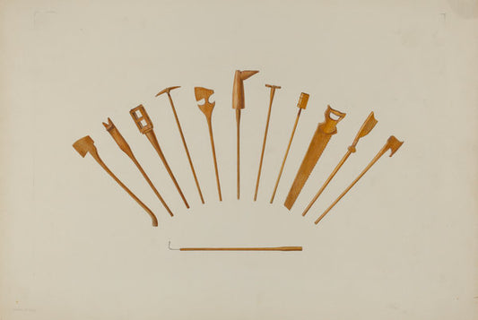 Jack Straws by Hester Duany (American, 1891 - 1964), 16X12"(A3)Poster Print