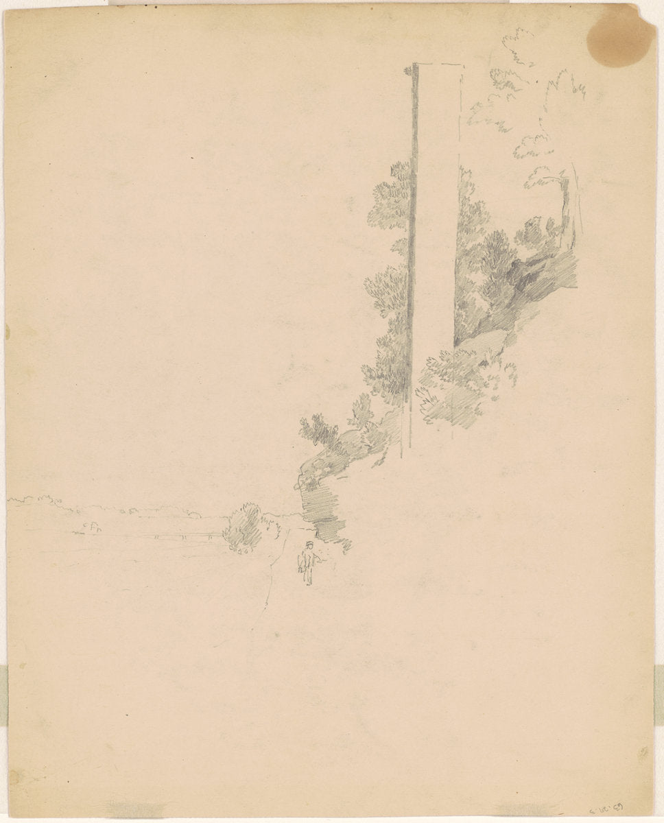 Landscape [verso] by William E. Winner (American, 1815 - 1883), 16X12"(A3)Poster Print