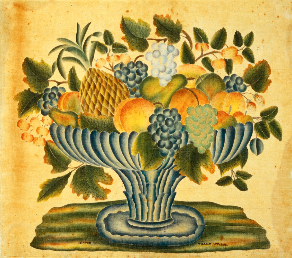 Bowl of Fruit by William Stearns (American, active c. 1830/1840), 16X12"(A3)Poster Print