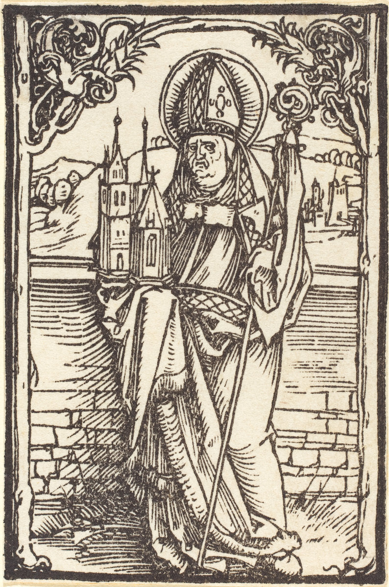 Saint Wolfgang by Albrecht Dürer (German, 1471 - 1528), 16X12"(A3)Poster Print