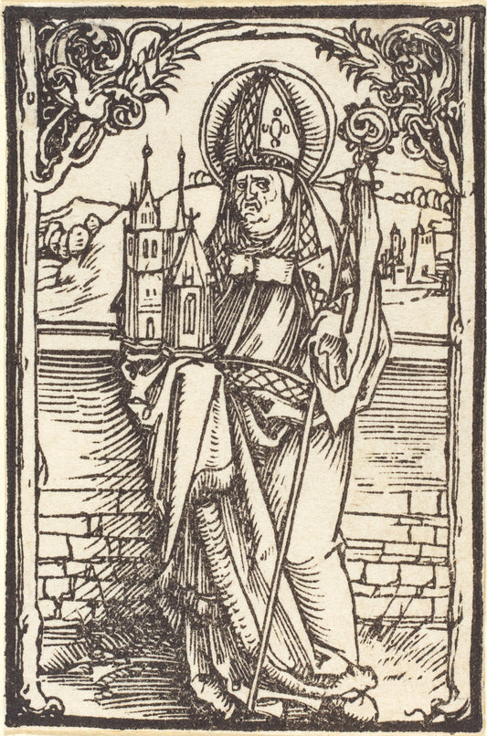 Saint Wolfgang by Albrecht Dürer (German, 1471 - 1528), 16X12"(A3)Poster Print
