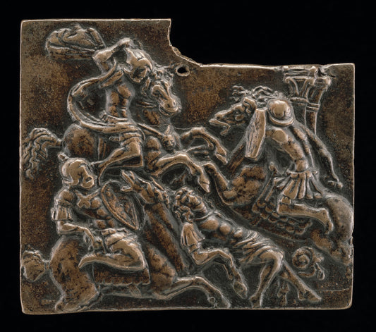 c. 1500 by North Italian 16th Century (A Combat of Horsemen), 16X12"(A3)Poster Print