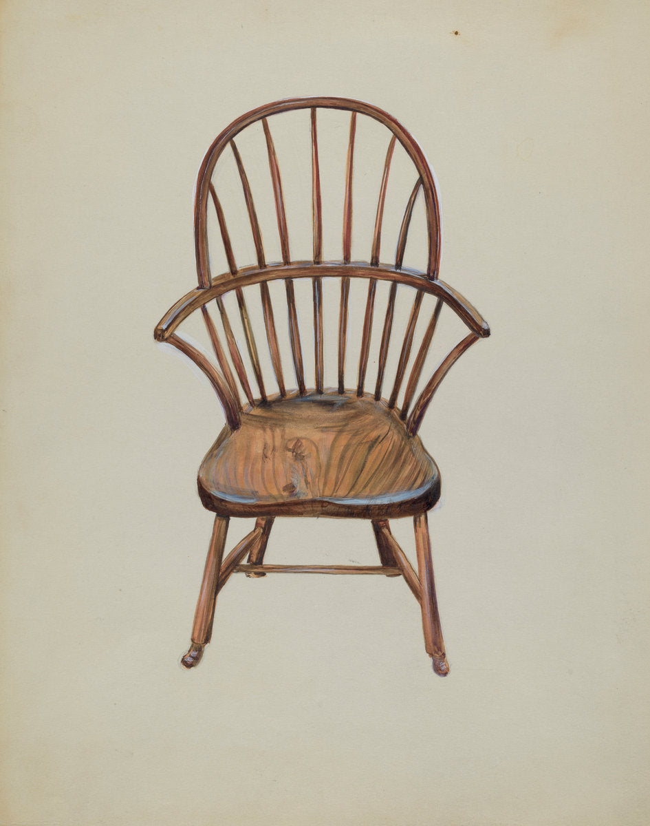 Child's Arm Chair by Mina Lowry (American, 1894 - 1942), 16X12"(A3)Poster Print