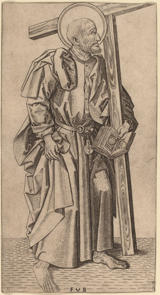 Saint Simon by Master FVB (Flemish, active c. 1480/1500), 16X12"(A3)Poster Print