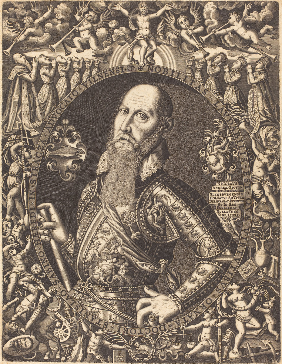 Stanislaus Sabinus von Stracza by Nicolaus Andrea (German, active c. 1573 - 1606), 16X12"(A3)Poster Print