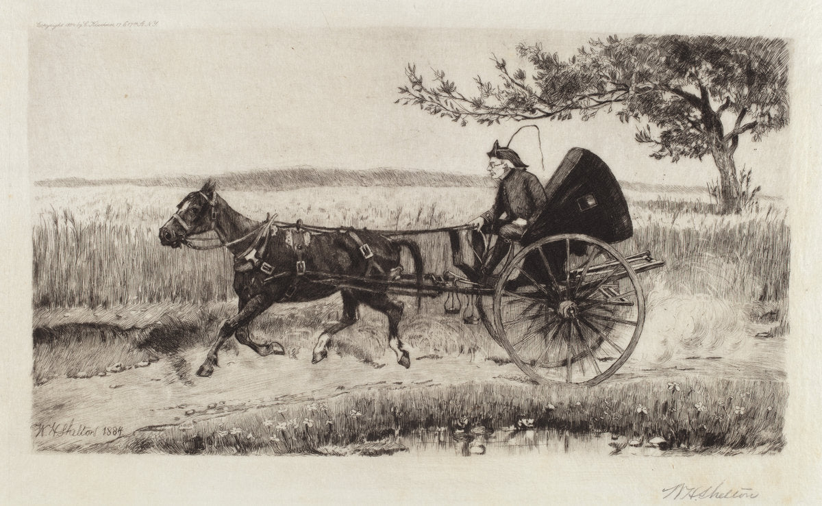 The One Hoss Shay by William Henry Shelton (American, 1840 - 1932), 16X12"(A3)Poster Print