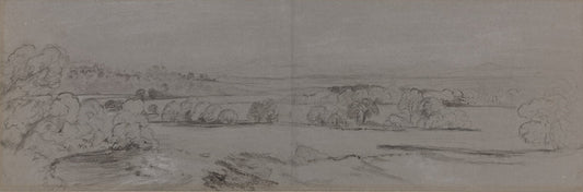 A View near Lowther by Peter De Wint (British, 1784 - 1849), 16X12"(A3)Poster Print