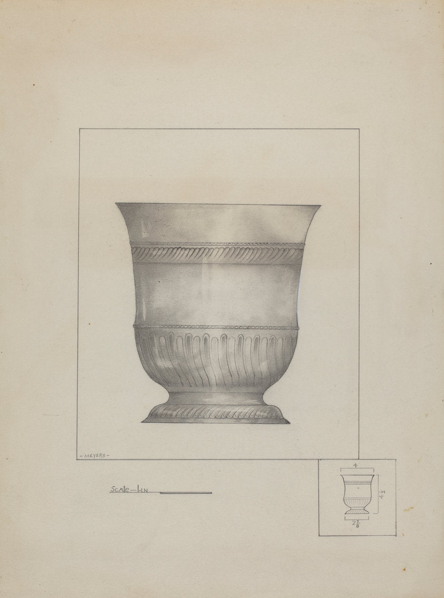 Pewter Cup by Henry Meyers (American, active c. 1935), 16X12"(A3)Poster Print