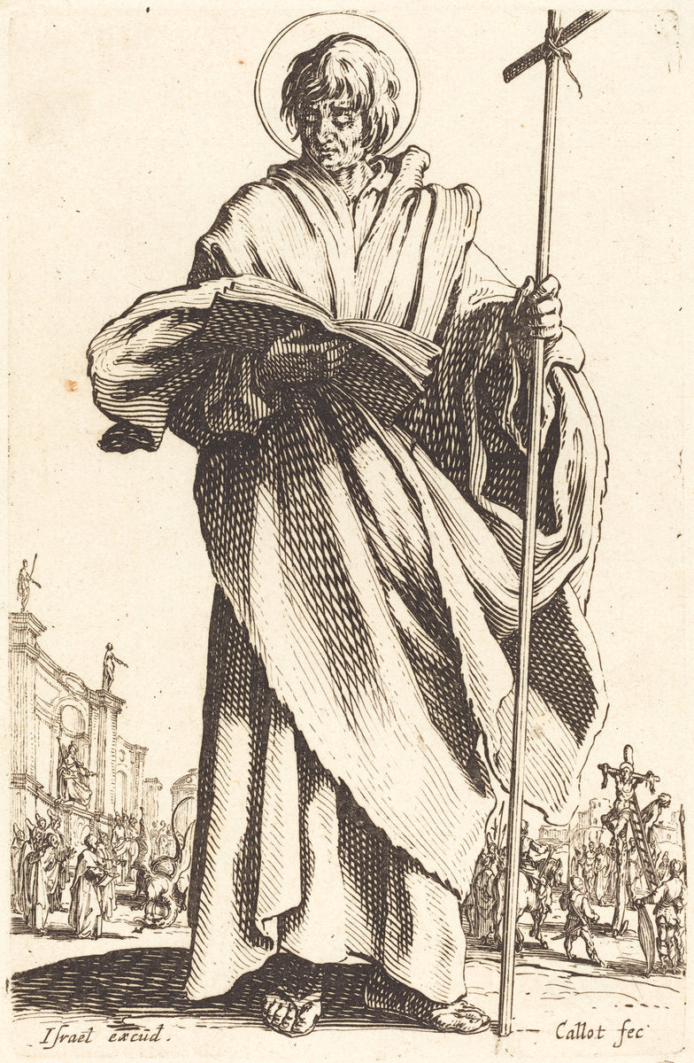 Saint Philip by Jacques Callot (French, 1592 - 1635), 16X12"(A3)Poster Print
