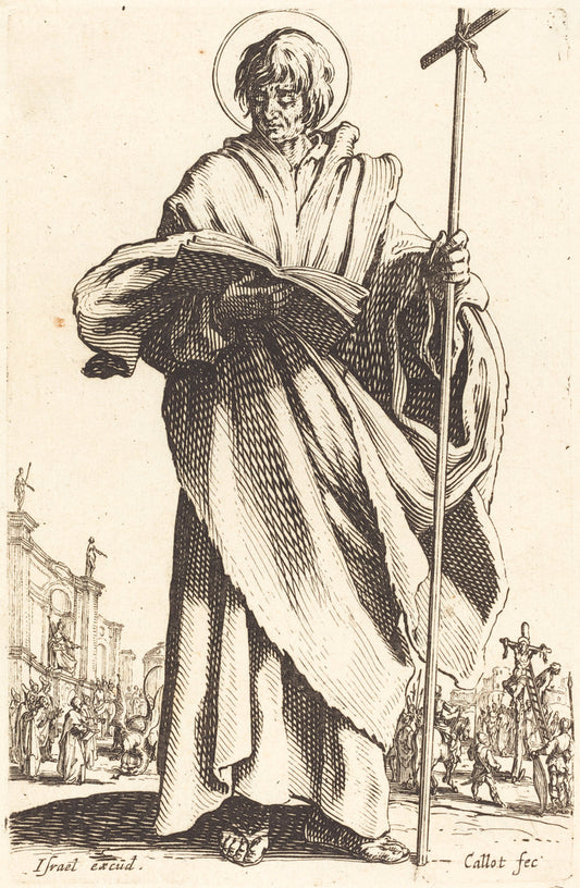 Saint Philip by Jacques Callot (French, 1592 - 1635), 16X12"(A3)Poster Print