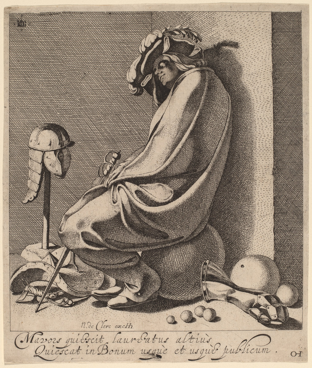 Mars Sleeping by Jacques de Gheyn III (Dutch, c. 1596 - 1641), 16X12"(A3)Poster Print