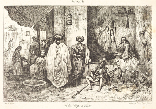 Un Corps de Garde by Alexandre-Gabriel Decamps (French, 1803 - 1860), 16X12"(A3)Poster Print