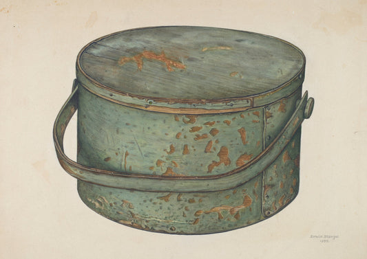 Sugar Pail with Cover by Erwin Stenzel (American, active c. 1935), 16X12"(A3)Poster Print