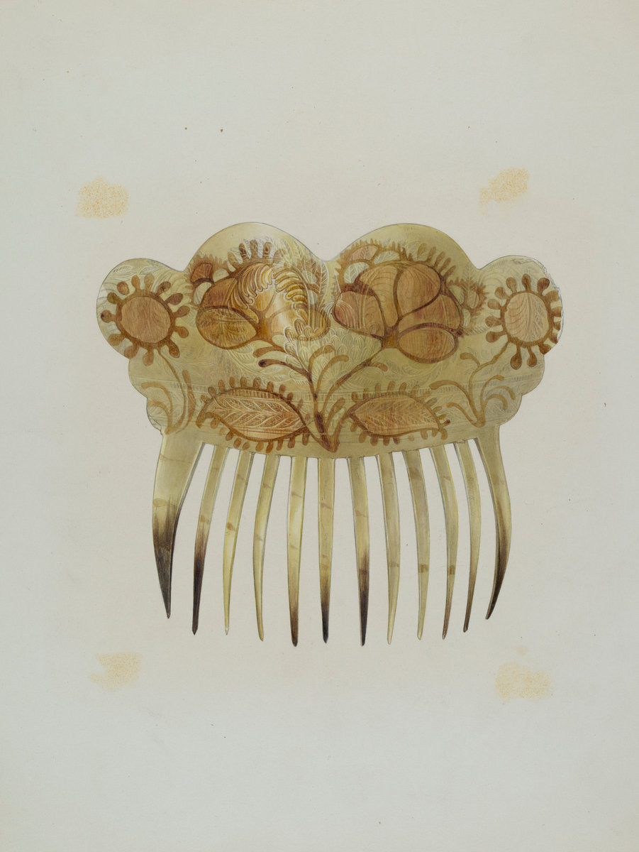 Comb by Hester Duany (American, 1891 - 1964), 16X12"(A3)Poster Print