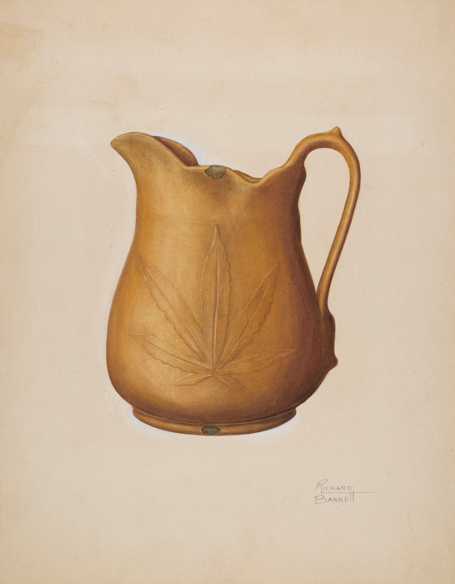 Pitcher by Richard Barnett (American, active c. 1935), 16X12"(A3)Poster Print