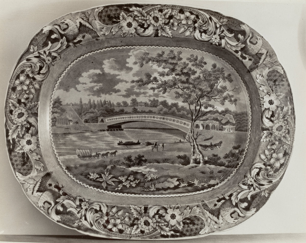 Platter - "Bridge over Skuykill" by Helmut Hiatt (American, active c. 1935), 16X12"(A3)Poster Print