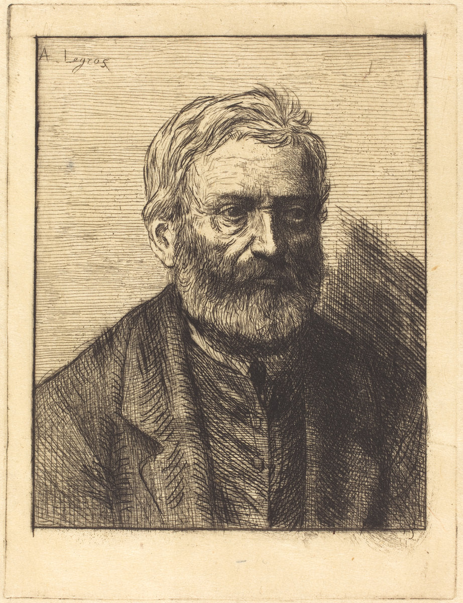 Victor Hugo, 1st plate by Alphonse Legros (French, 1837 - 1911), 16X12"(A3)Poster Print