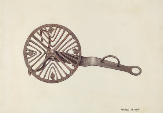 Trivet by Michael Chomyk (American, active c. 1935), 16X12"(A3)Poster Print