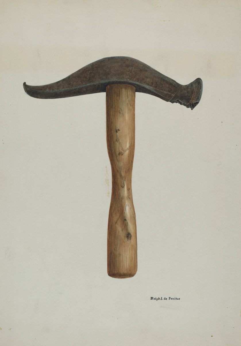 Hammer by R.J. De Freitas (American, active c. 1935), 16X12"(A3)Poster Print