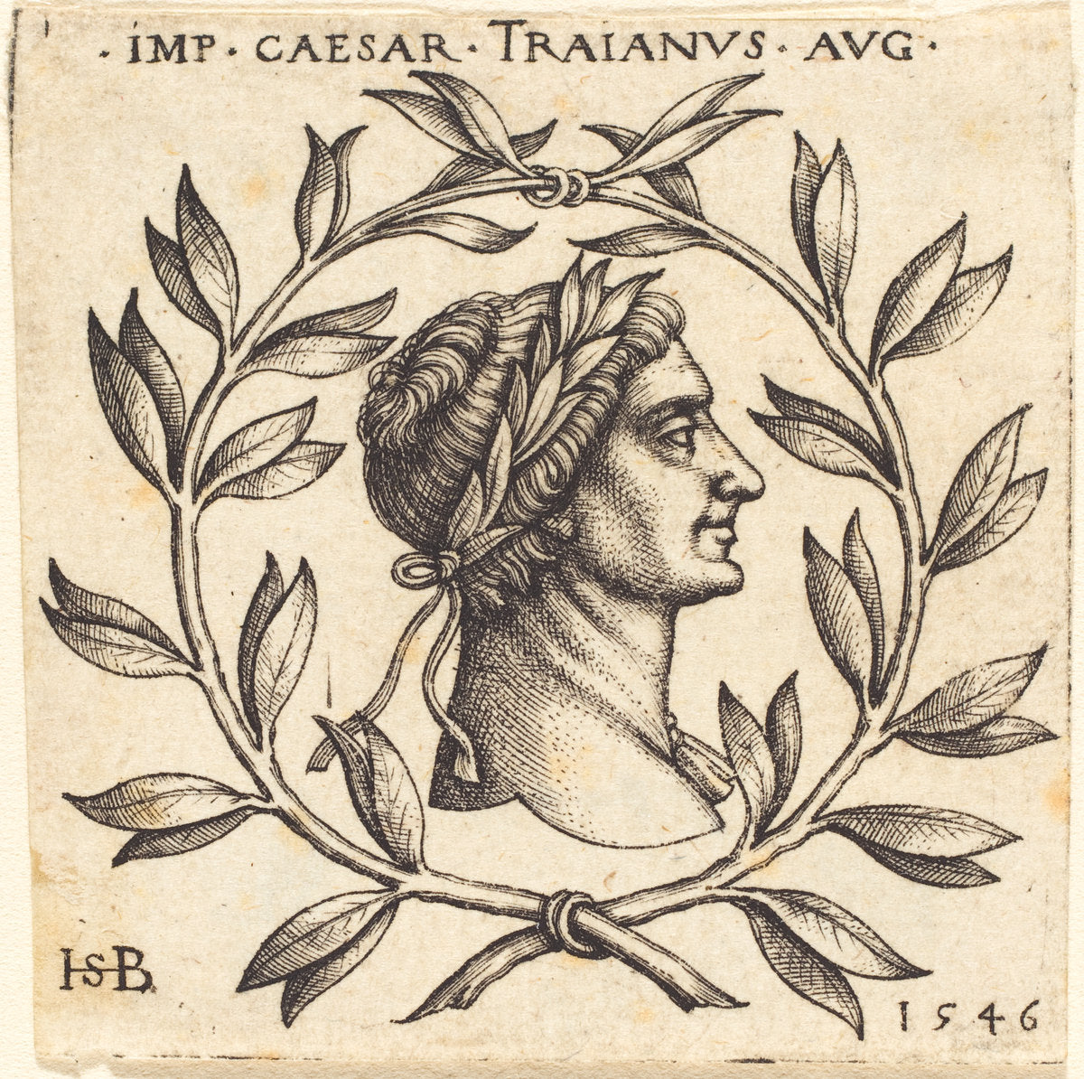 Trajan by Sebald Beham (German, 1500 - 1550), 16X12"(A3)Poster Print