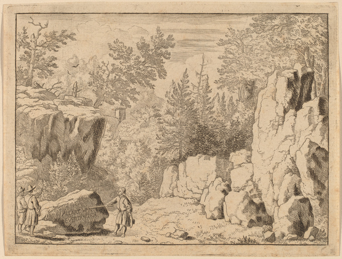 The Inscription on the Rock by Allart van Everdingen (Dutch, 1621 - 1675), 16X12"(A3)Poster Print