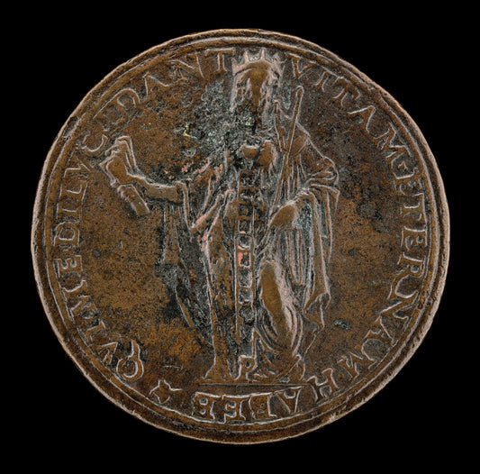 1493/1522 by Roman 15th Century (Philosophy with a Manuscript and Sceptre [reverse]), 16X12"(A3)Poster Print