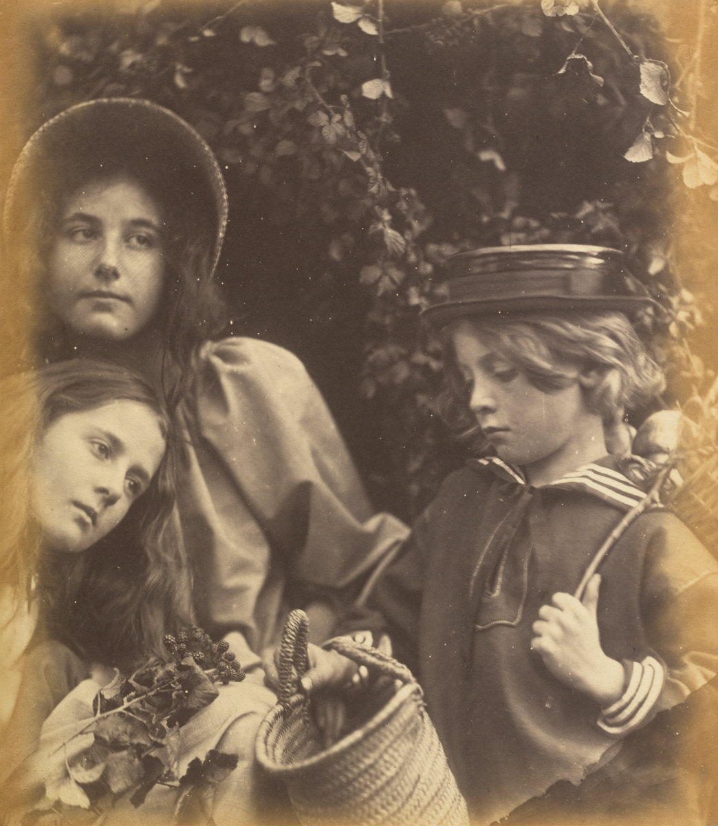 Elizabeth Keown, Kate Keown, and Freddy Gould by Julia Margaret Cameron (British, 1815 - 1879), 16X12"(A3)Poster Print