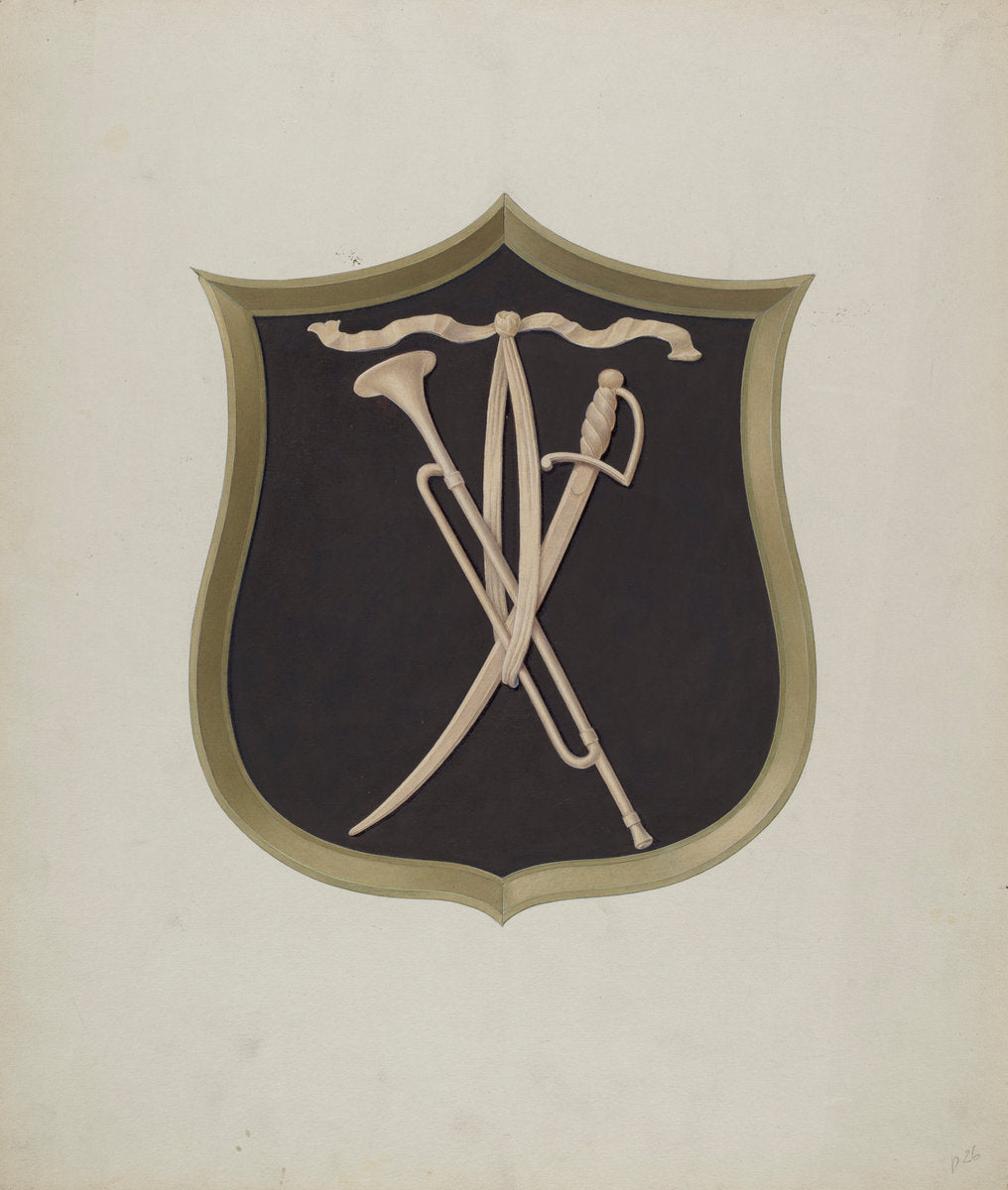 Cartouche from Salem Gate by Alfred H. Smith (American, active c. 1935), 16X12"(A3)Poster Print