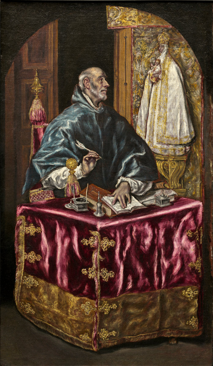 Saint Ildefonso by El Greco (Domenikos Theotokopoulos) (Greek, 1541 - 1614), 16X12"(A3)Poster Print