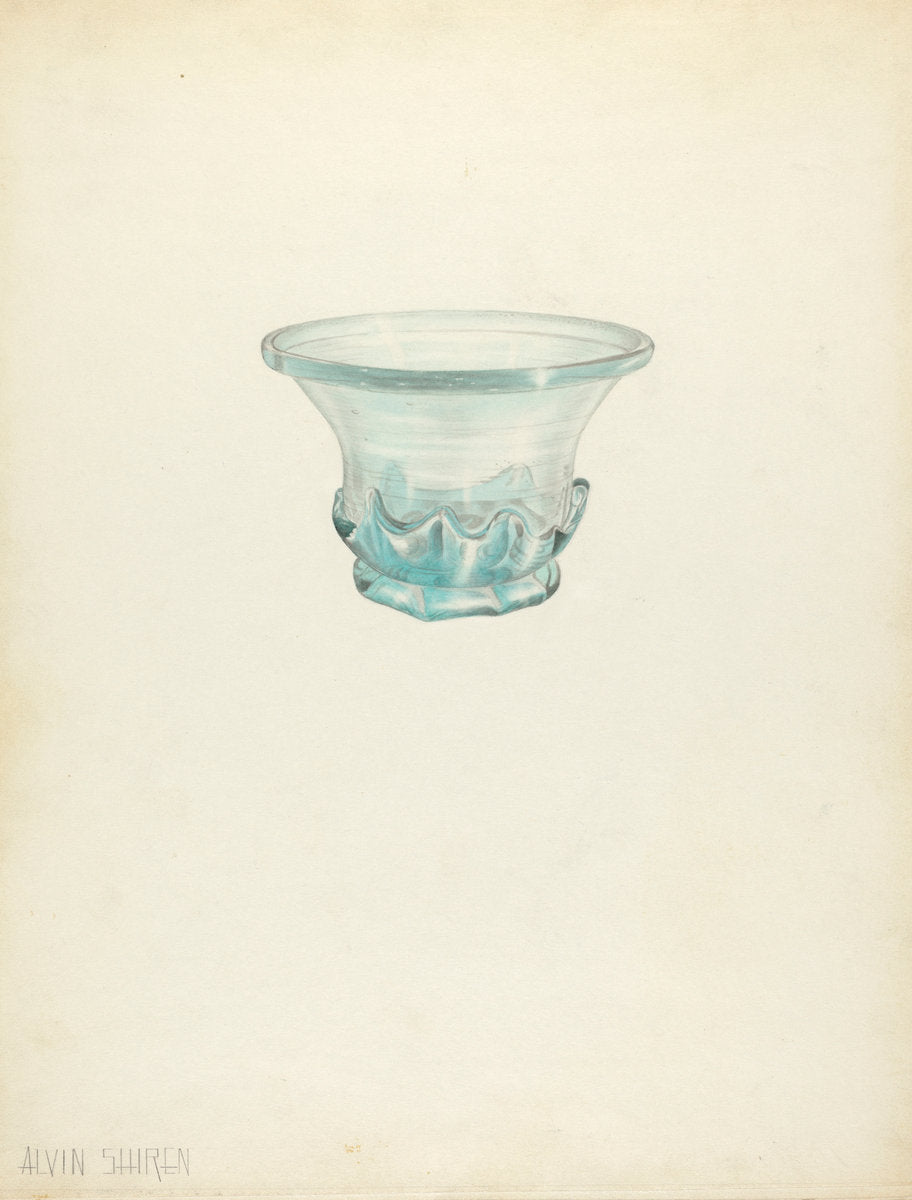 Bowl by Alvin Shiren (American, active c. 1935), 16X12"(A3)Poster Print