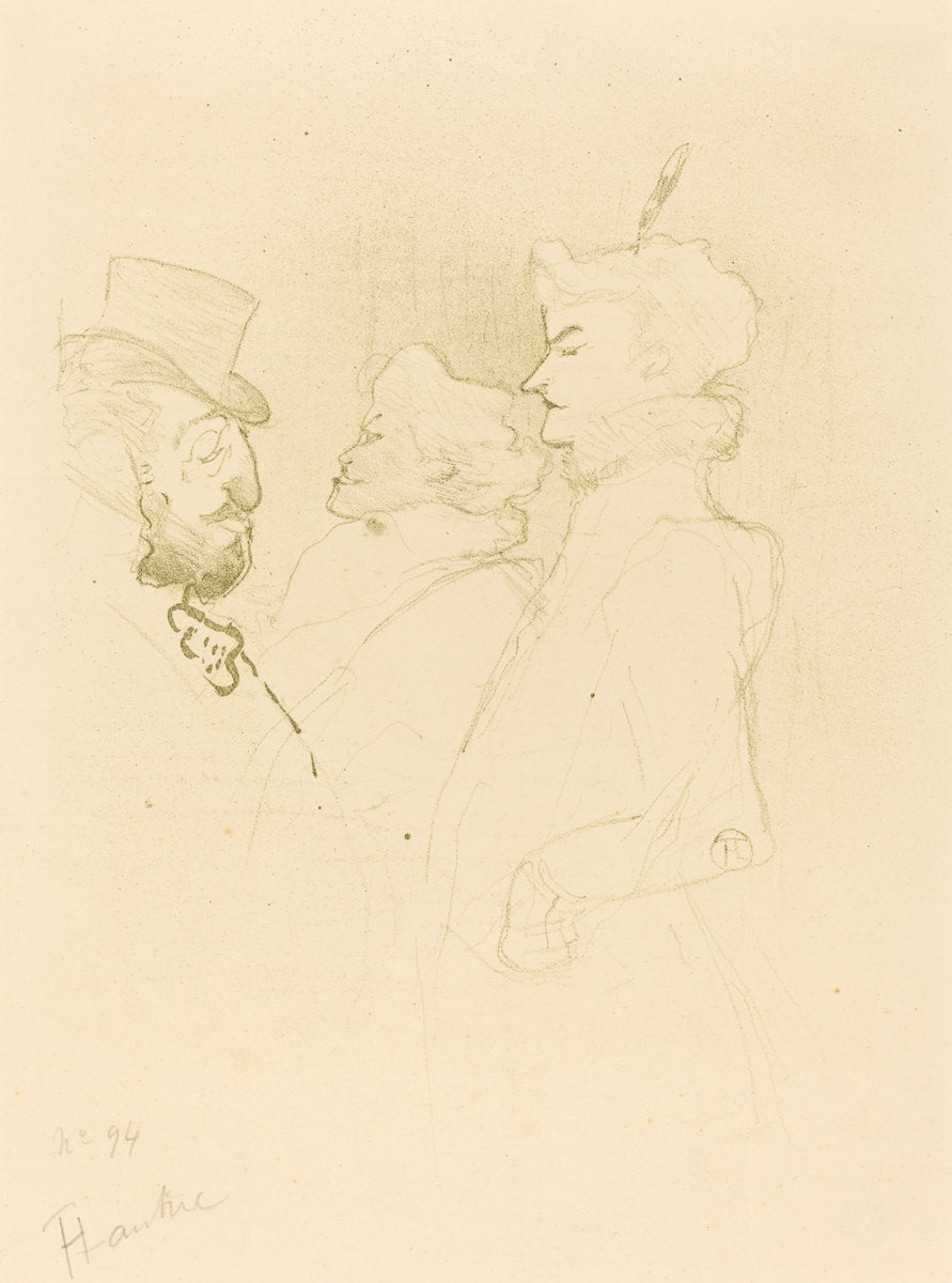 Why Not?...Once Is Not a Habit (Pourquoi pas?...Une fois n'est pas coutume) by Henri de Toulouse-Lautrec (French, 1864 - 1901), 16X12"(A3)Poster Print