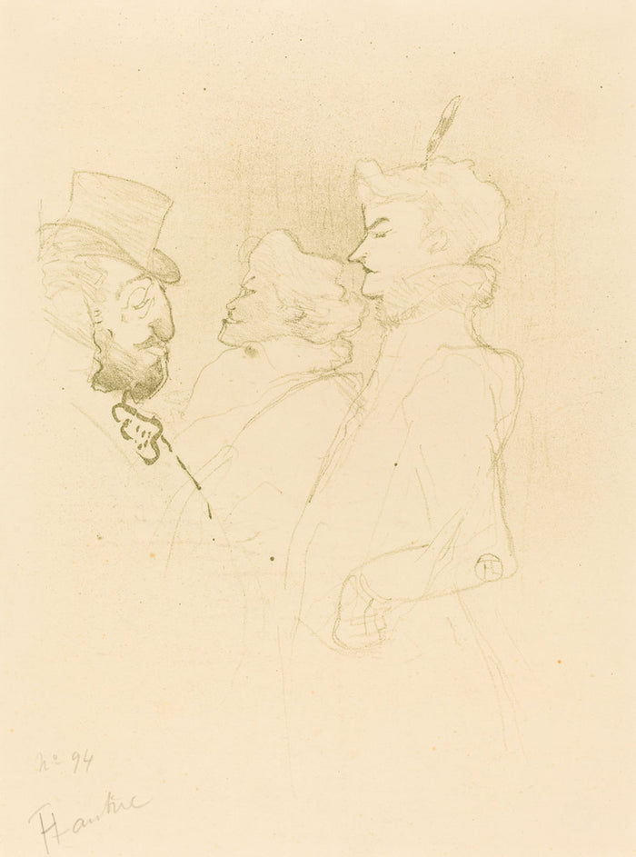 Why Not?...Once Is Not a Habit (Pourquoi pas?...Une fois n'est pas coutume) by Henri de Toulouse-Lautrec (French, 1864 - 1901), 16X12