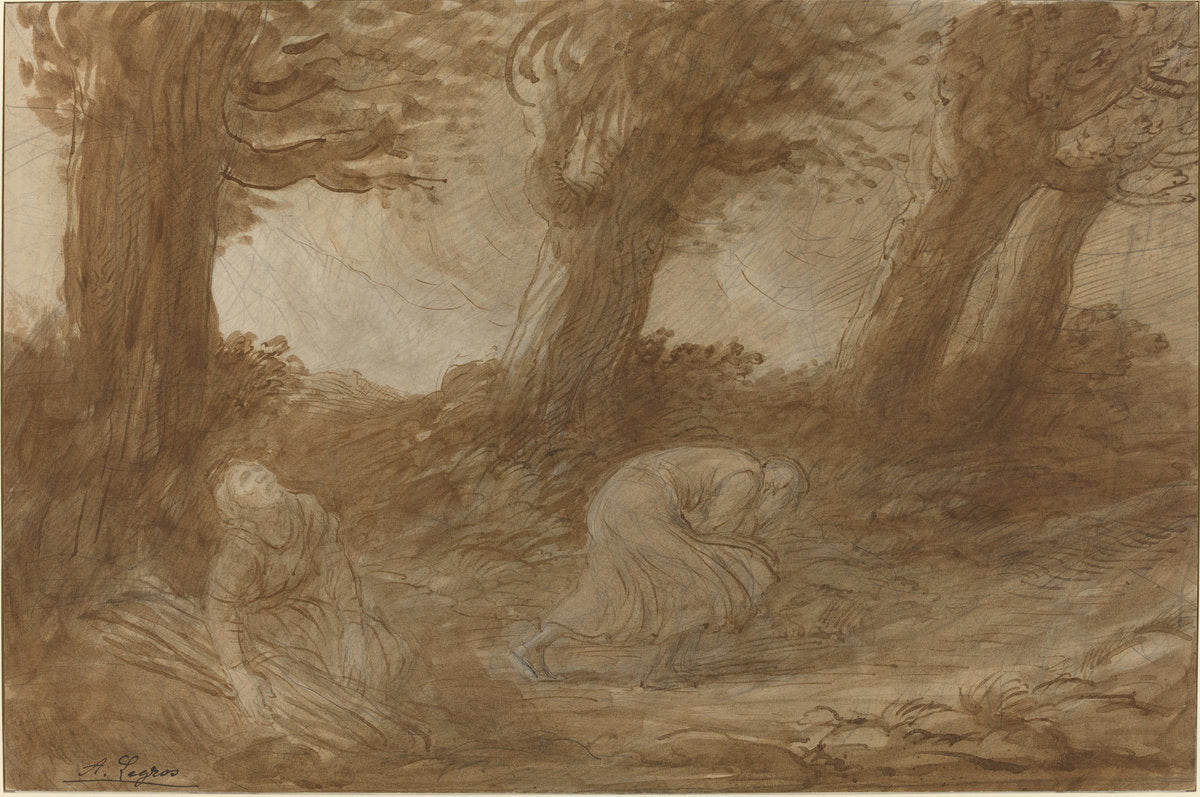 Clap of Thunder [recto] by Alphonse Legros (French, 1837 - 1911), 16X12"(A3)Poster Print