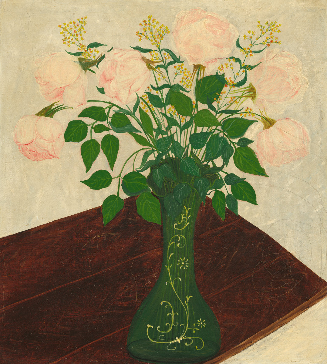 fourth quarter 19th century by American 19th Century (Pink Roses), 16X12"(A3)Poster Print