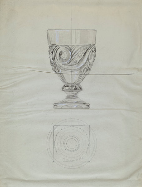 Lidded Compote by Albert Eyth (American, active c. 1935), 16X12"(A3)Poster Print