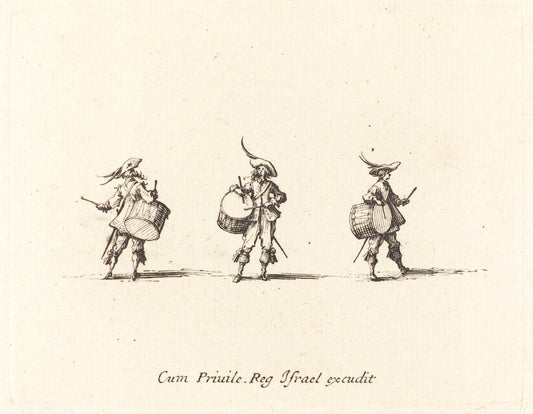 Drill with Drums by Jacques Callot (French, 1592 - 1635), 16X12"(A3)Poster Print