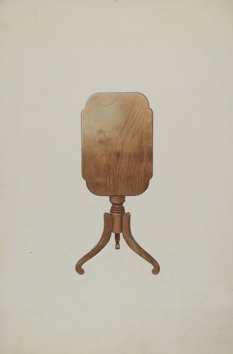 Tilt Top Table by Henry Murphy (American, active c. 1935), 16X12"(A3)Poster Print
