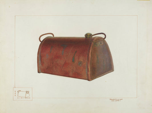 Copper Foot Warmer by Edward L. Loper (American, born 1916), 16X12"(A3)Poster Print