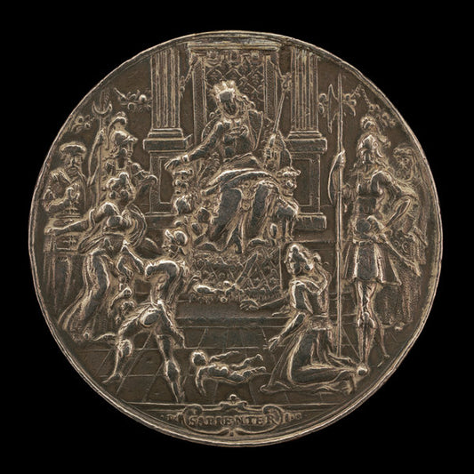 Judgment of Solomon [obverse] by Daniel Sailer (German, active c. 1620 - 1628), 16X12"(A3)Poster Print