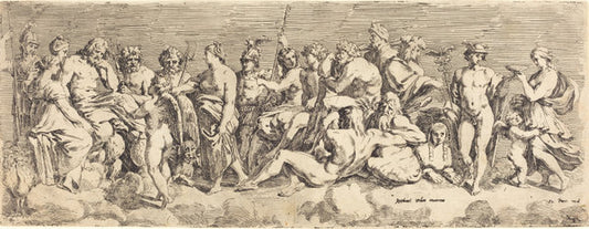 The Admission of Psyche to Olympia by François Perrier after Raphael (French, 1590 - 1650), 16X12"(A3)Poster Print