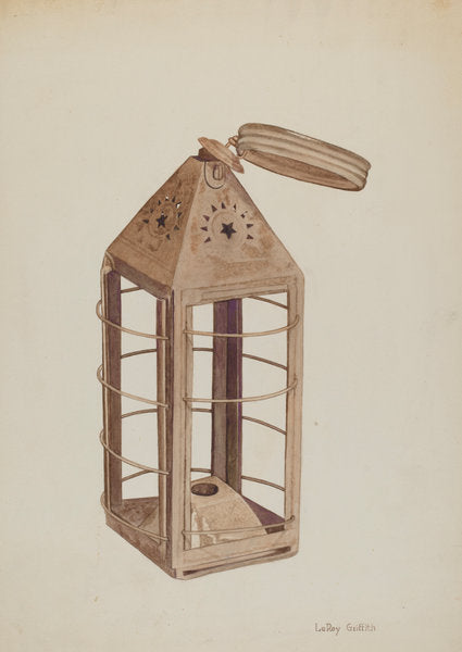 Pioneer Lantern by LeRoy Griffith (American, active c. 1935), 16X12"(A3)Poster Print