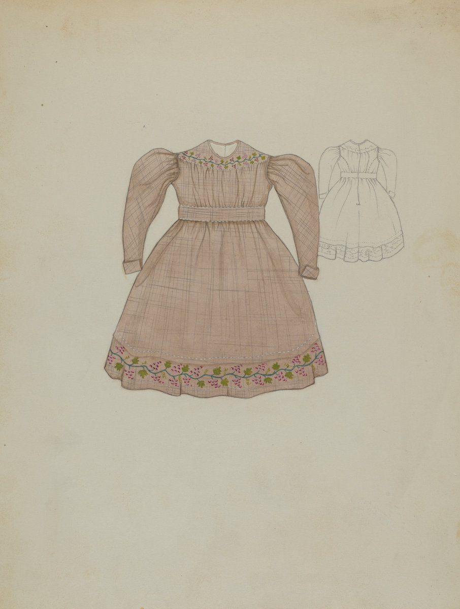 Child's Dress by Dorothy Gernon (American, active c. 1935), 16X12"(A3)Poster Print
