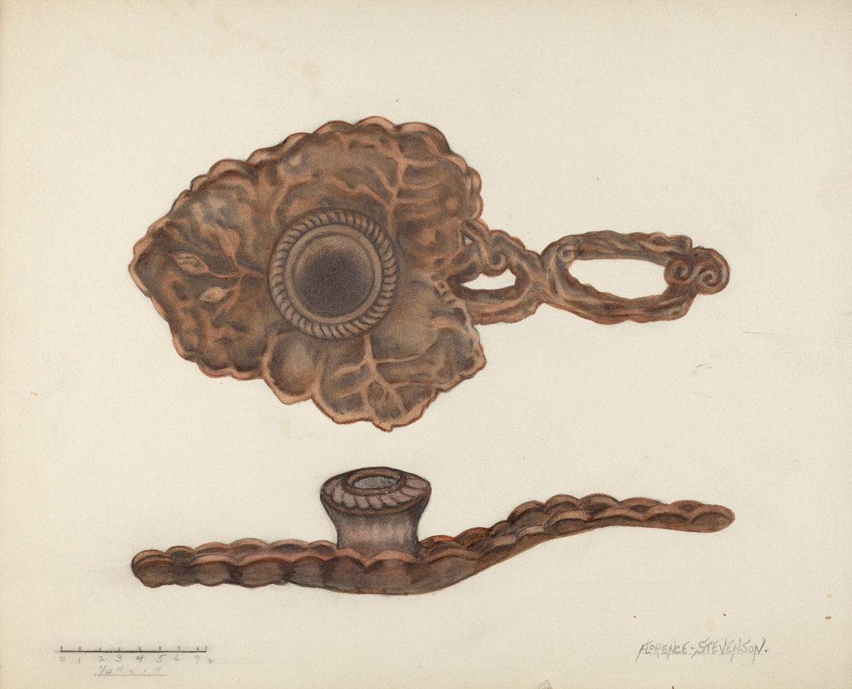 Candle Socket by Florence Stevenson (American, active c. 1935), 16X12"(A3)Poster Print