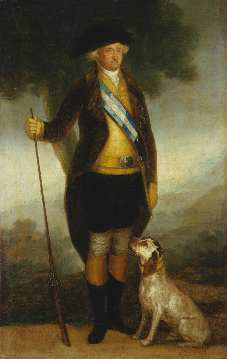 c. 1799/1800 by Workshop of Francisco de Goya (Charles IV of Spain as Huntsman), 16X12"(A3)Poster Print