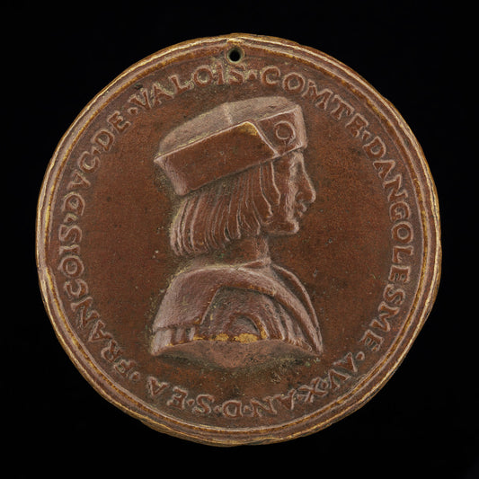 1504 by Follower of Giovanni Candida (Francois de Valois, 1494-1547, afterwards King Francis I of France 1515 [obverse]), 16X12"(A3)Poster Print