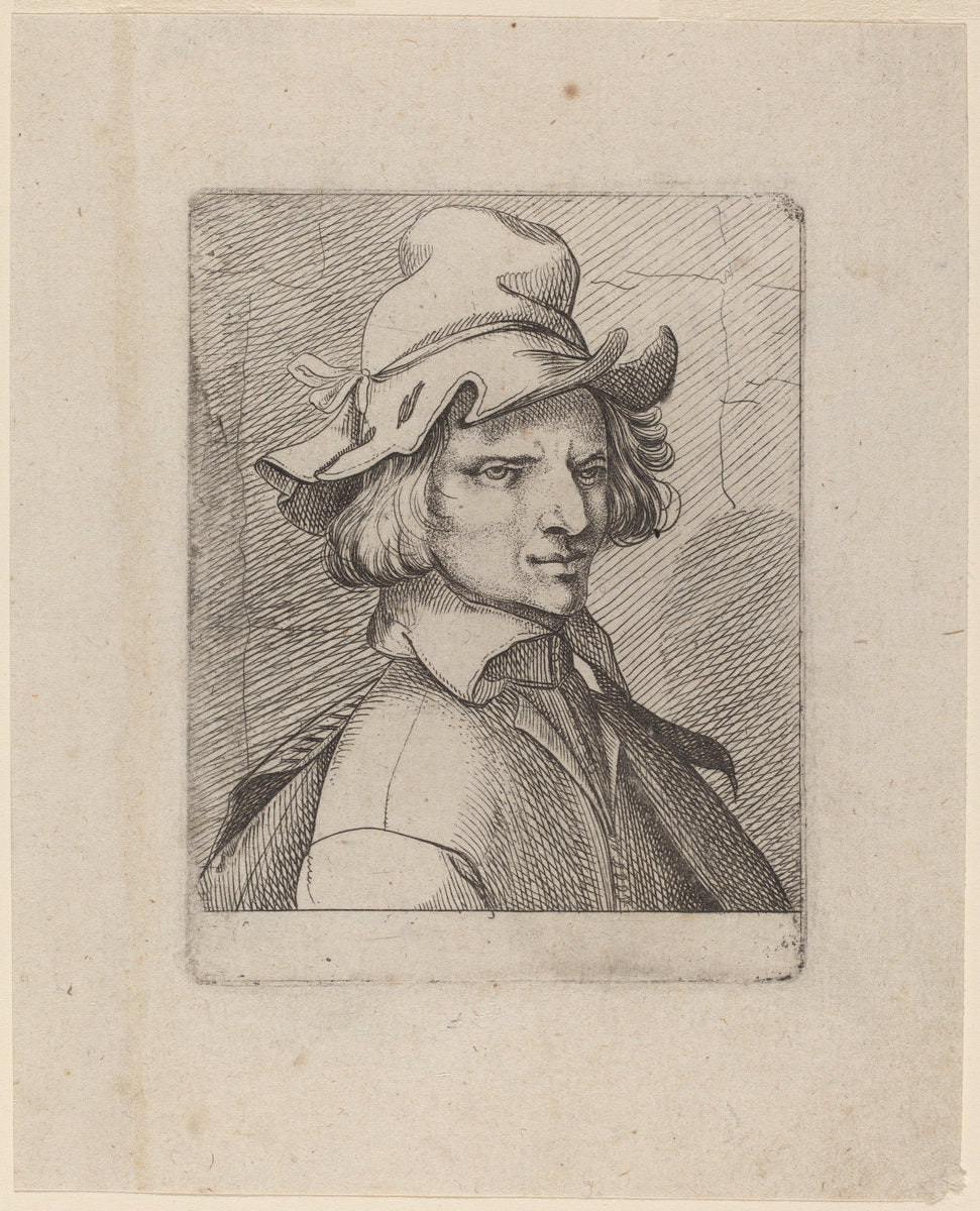 Self-Portrait by Jean de Saint-Igny (French, 1595 - 1649), 16X12"(A3)Poster Print