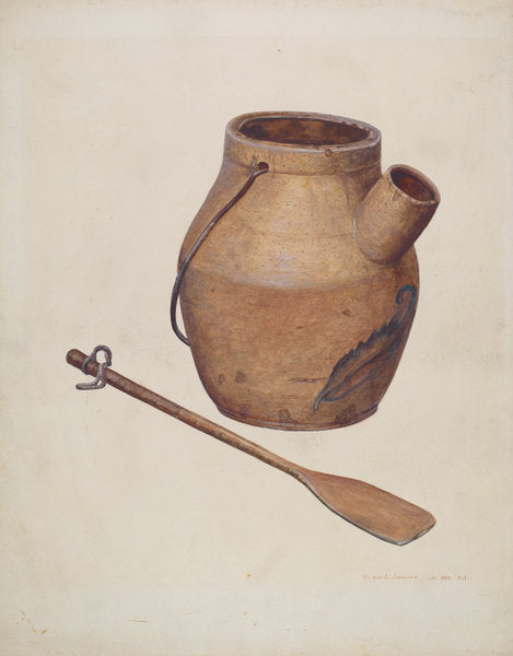 Batter Jug with Paddle by Richard Donovan (American, active c. 1935), 16X12"(A3)Poster Print