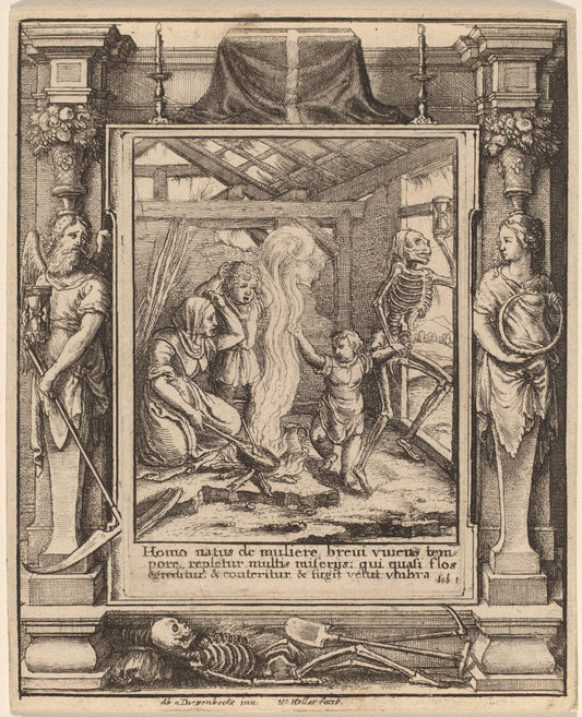 Child by Wenceslaus Hollar after Hans Holbein the Younger after Abraham van Diepenbeeck (Bohemian, 1607 - 1677), 16X12"(A3)Poster Print